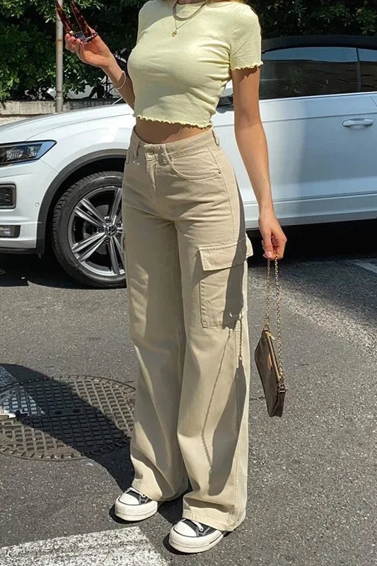 Splice High Waist Straight Jeans Main image