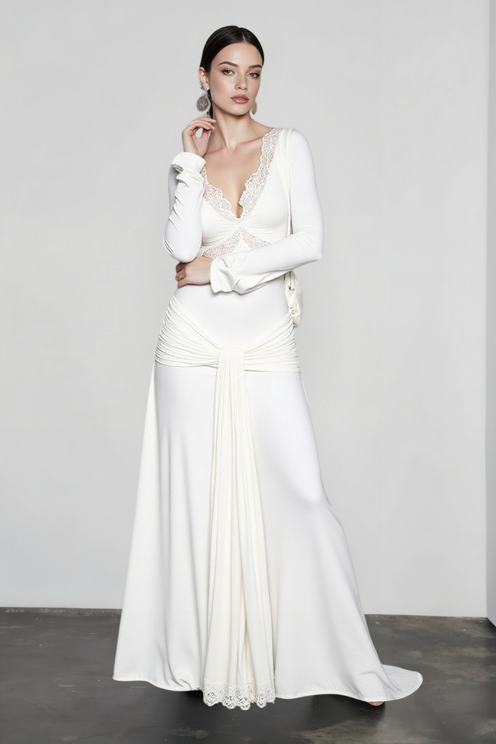 Flutter Sleeve Mermaid Hem Vacation Dress Secondary image