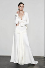 Flutter Sleeve Mermaid Hem Vacation Dress