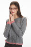 Contoured Cropped Knit Cardigan