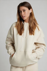 Solid Color Hoodie Pants Sleep Set Activewear Set