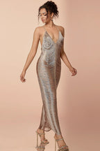 Tassel Halter Hollow-Out Elegant Cocktail Dress