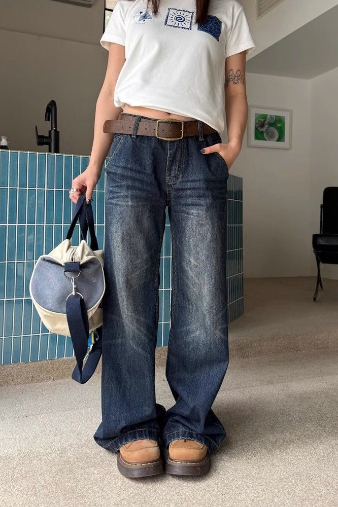 High Waist Relaxed Fit Denim Jeans Main image