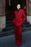 Oversized Blazer Wide Leg Pants Two Piece Set