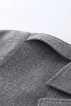 Elegant Mid-length Wool Blend Coat