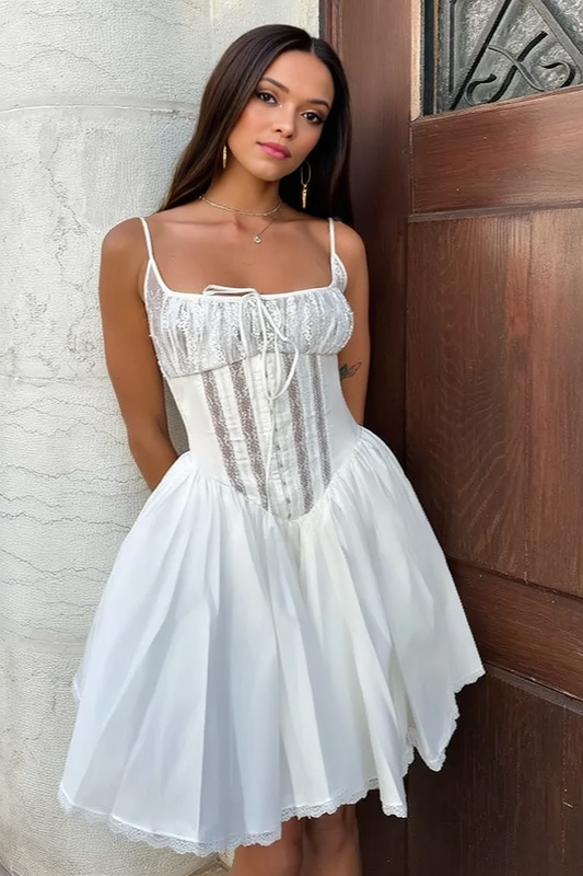 Ballet Tutu Hook Closure Crop Slip Dress Main image