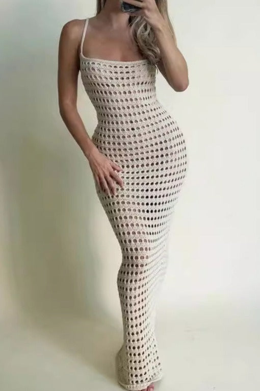 Solid Knit Tank Cover Up Casual Beach Sweater Dress Main image