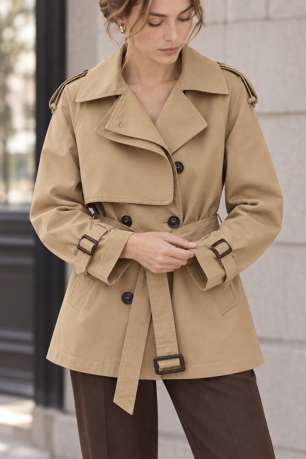 Temperament Windbreaker Trench Coat Main image