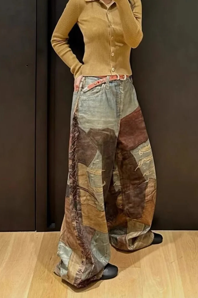 3D Printed Streetwear Baggy Jeans Secondary image