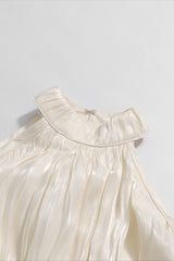 Off Shoulder Long Sleeve Reception Dress
