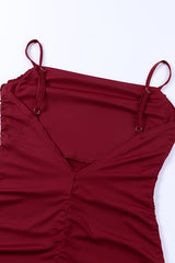 Chic Ruched Bodycon Party Dress