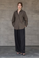 High Density Cotton Collared Blouse