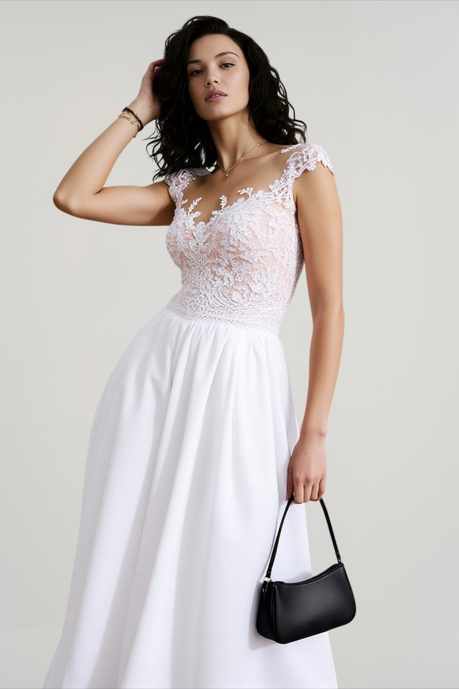 Without A Doubt Crochet Lace Maxi Dress Main image