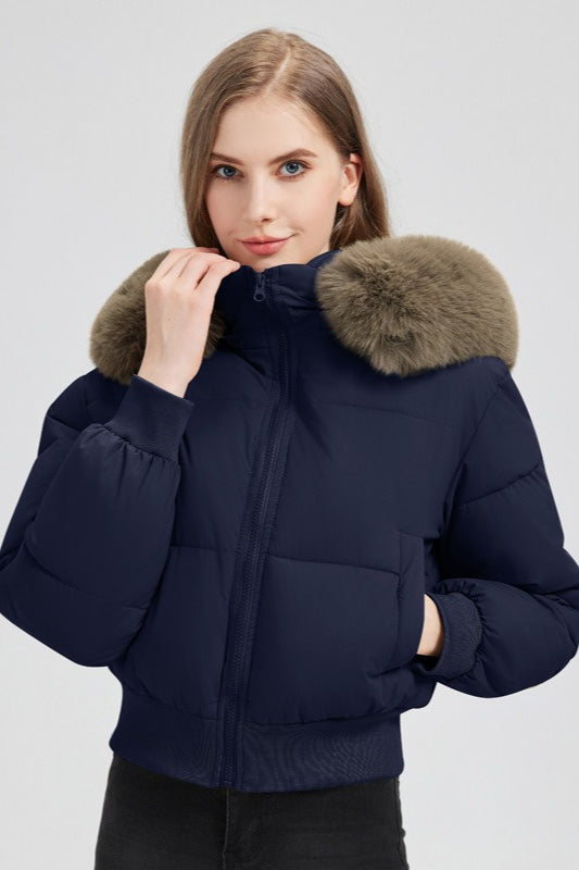 Quilted Hooded Puffer Short Coat Main image