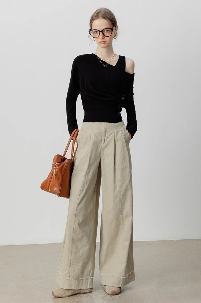 Design One Shoulder Slim Knit Top Secondary image