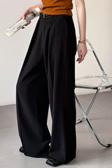 High Waist Draped Vintage Loose Tailored Pants