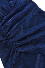 Shimmer Halter Drawstring Birthday Dress