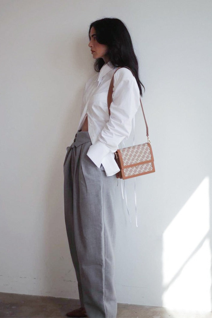 Backless Sheer Tie Waist Blouse Secondary image