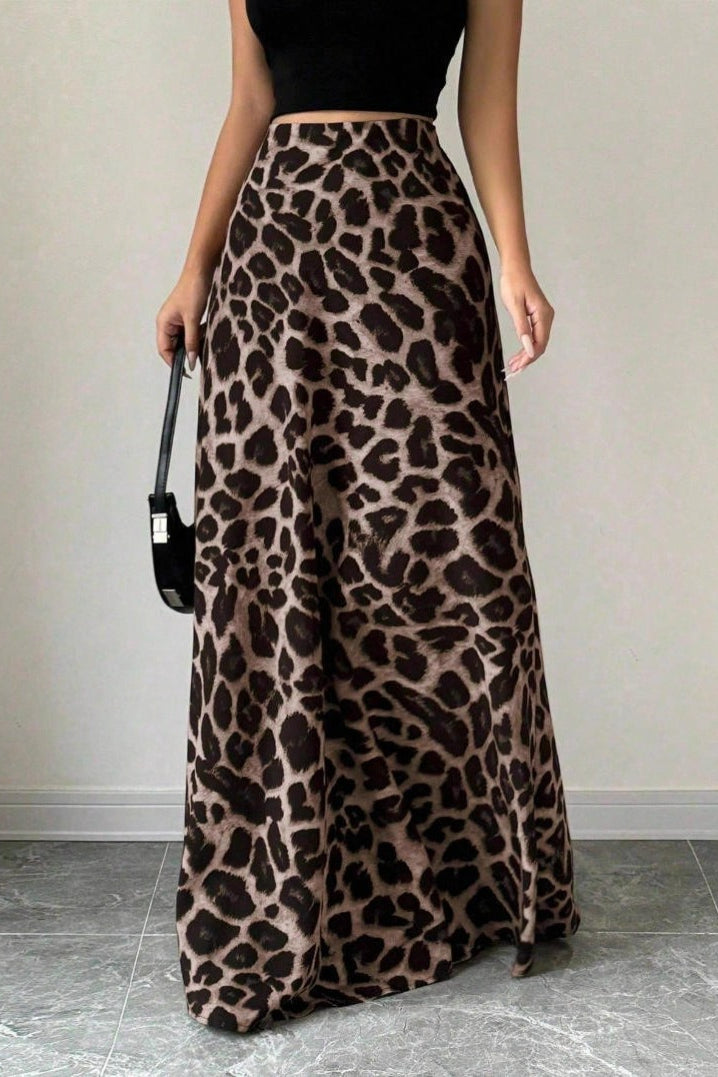 High Waist A Line Maxi Skirt Main image