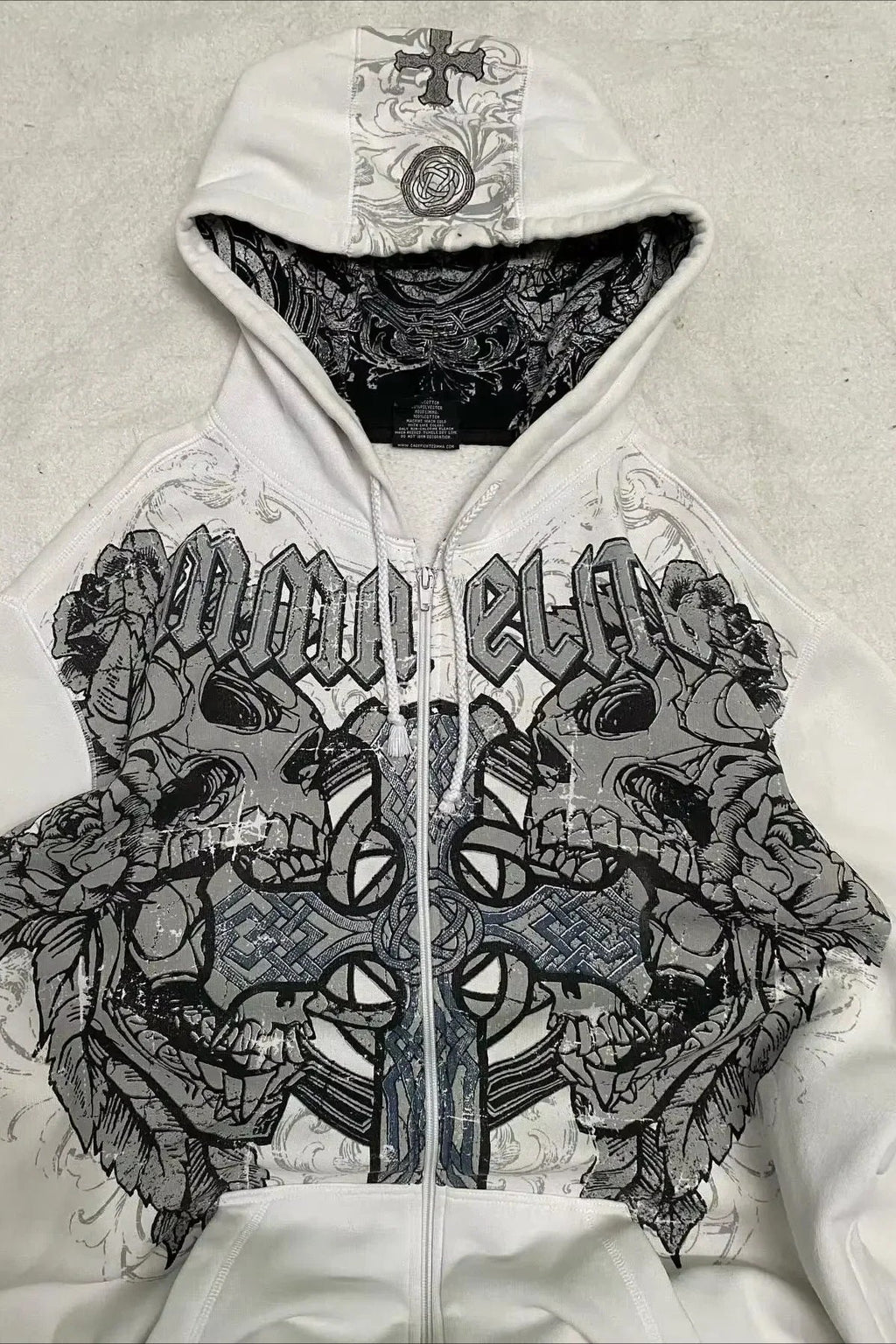 Vintage Loose Fleece Hoodie