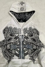 Vintage Loose Fleece Hoodie