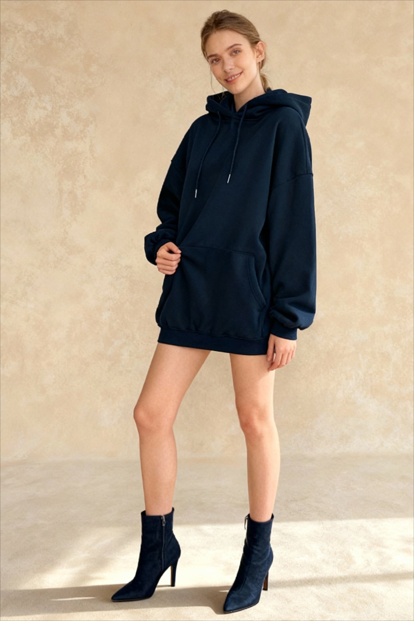 Casual Leopard Star Print Hoodie Secondary image