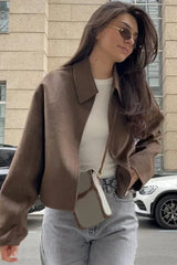 Vintage Lapel Short Jacket