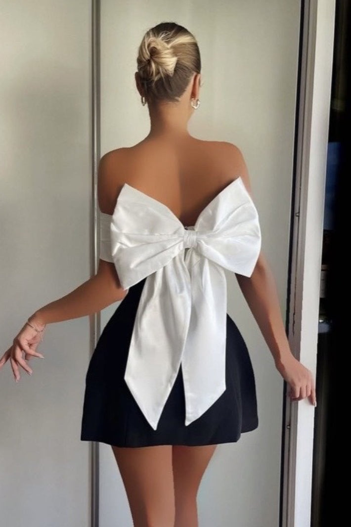 Bow Bustier Bodycon Graduation Party Dress Secondary image