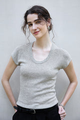 Textured Lyocell Linen Knit Top