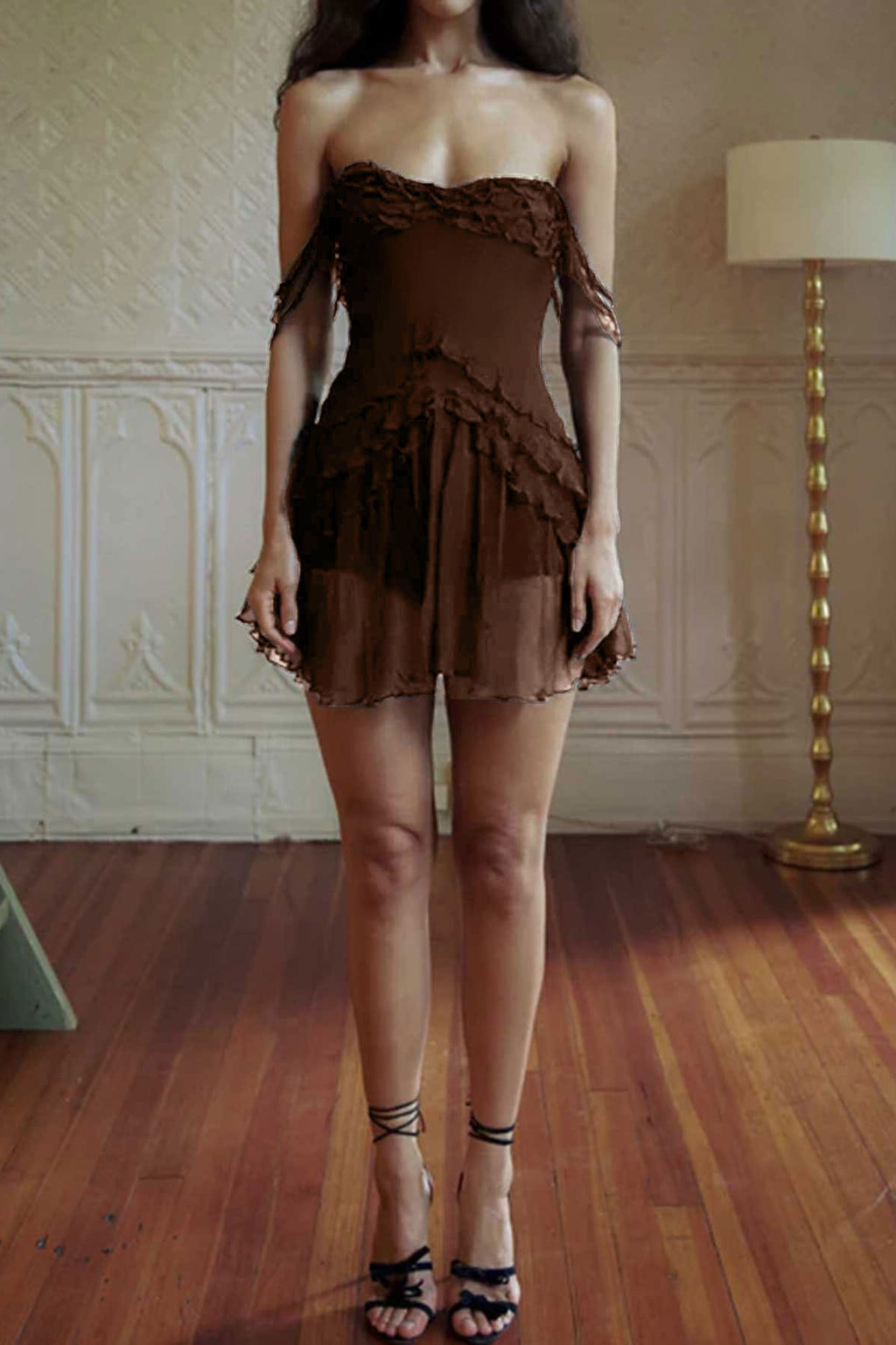 Sheer Bodycon Slip Dress