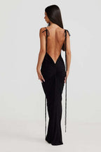 Solid Color Bodycon Slip Party Dress