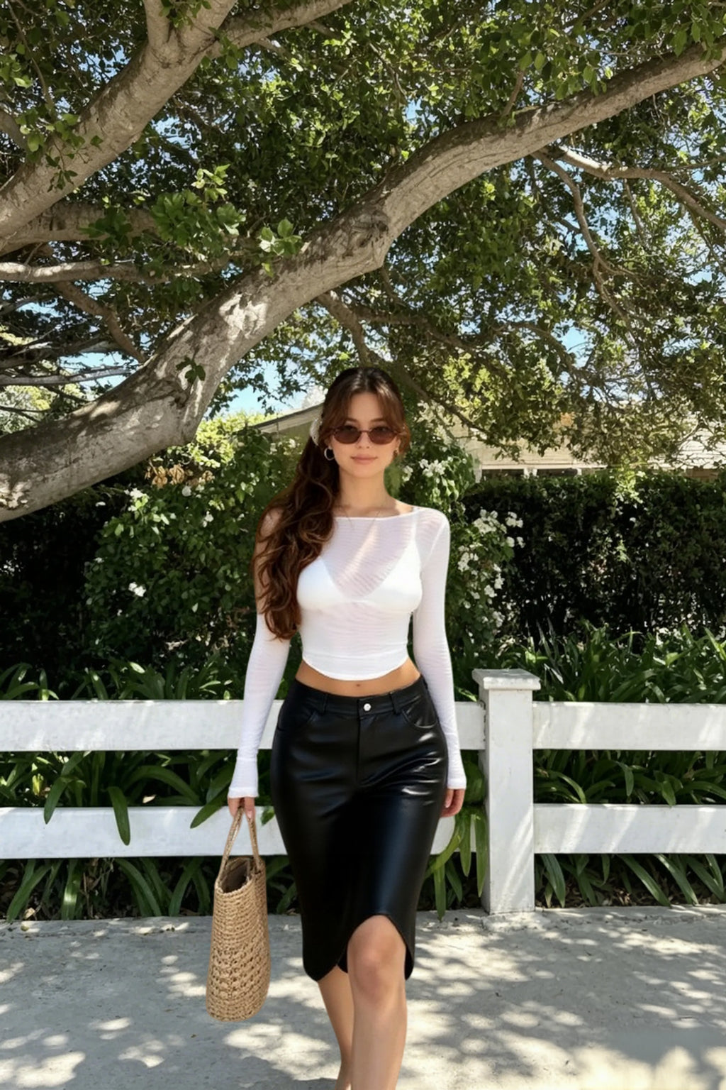 Solid Off Shoulder Sheer Mesh Crop Top