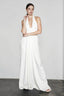 Sheer Backless V Neck Vacation Dress