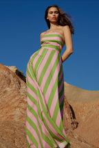 Elegant Striped A Line Vacation Dress