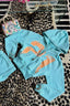 Rhinestone Graphic Cropped Hoodie and Shorts Separates