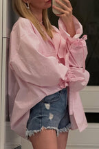 Versatile Striped Flare Blouse