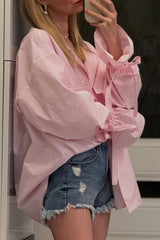 Versatile Striped Flare Blouse