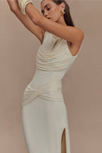 Elegant Sleeveless Backless Slim Slit Long Formal Dress