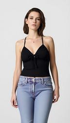 Bow Back Halter Neck Cami Top
