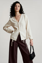 Linen Casual Everyday Blouse