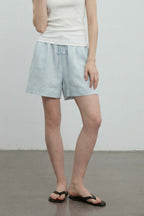 Linen Drawstring Relaxed Shorts Pants