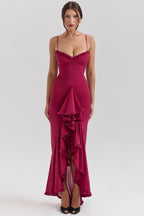 Spaghetti Strap Long Party Dress