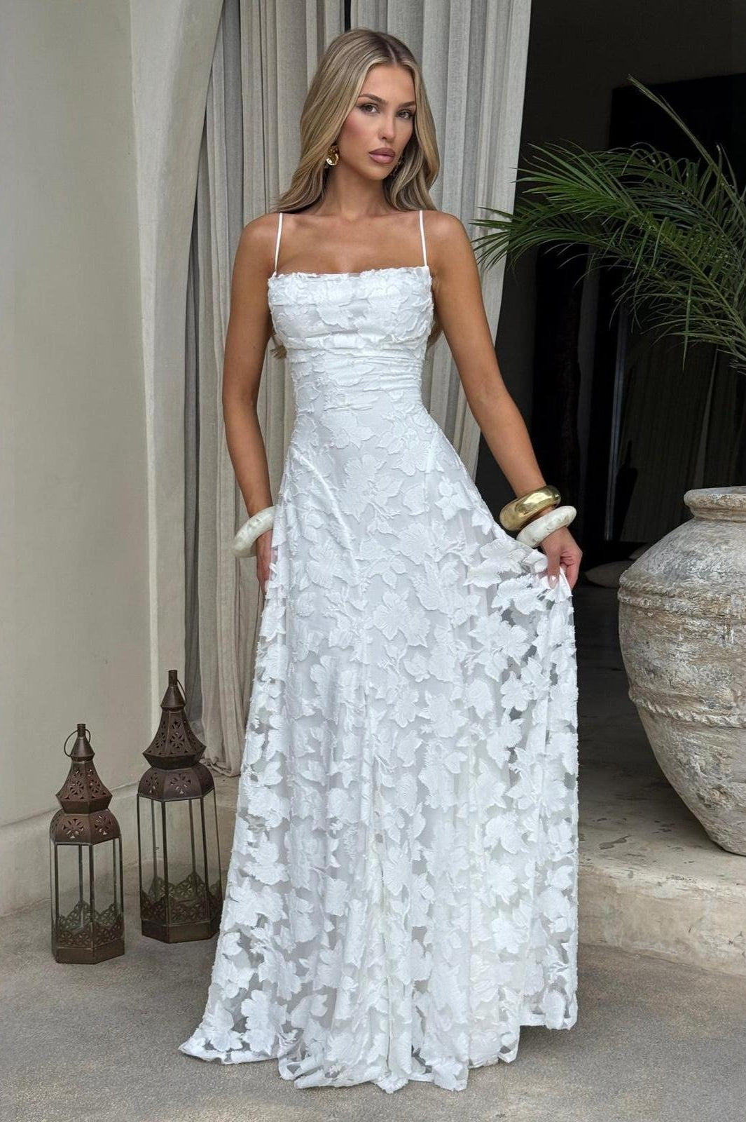 Backless Chiffon Maxi Dress Main image