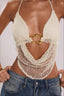 Deep Back Halter Bodycon Cami Top
