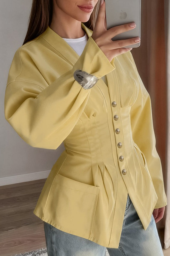 Retro Tailored Pintuck Blouse Main image