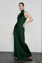 Halter Neck Backless Mermaid Prom Dress