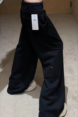 Relaxed High Waisted Wide Leg Lounge Pants