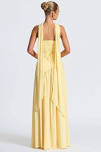 Strapless Side Slit Maxi Prom Dress