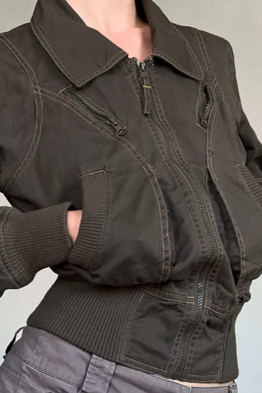 Vintage Pockets Bomber Jacket Secondary image