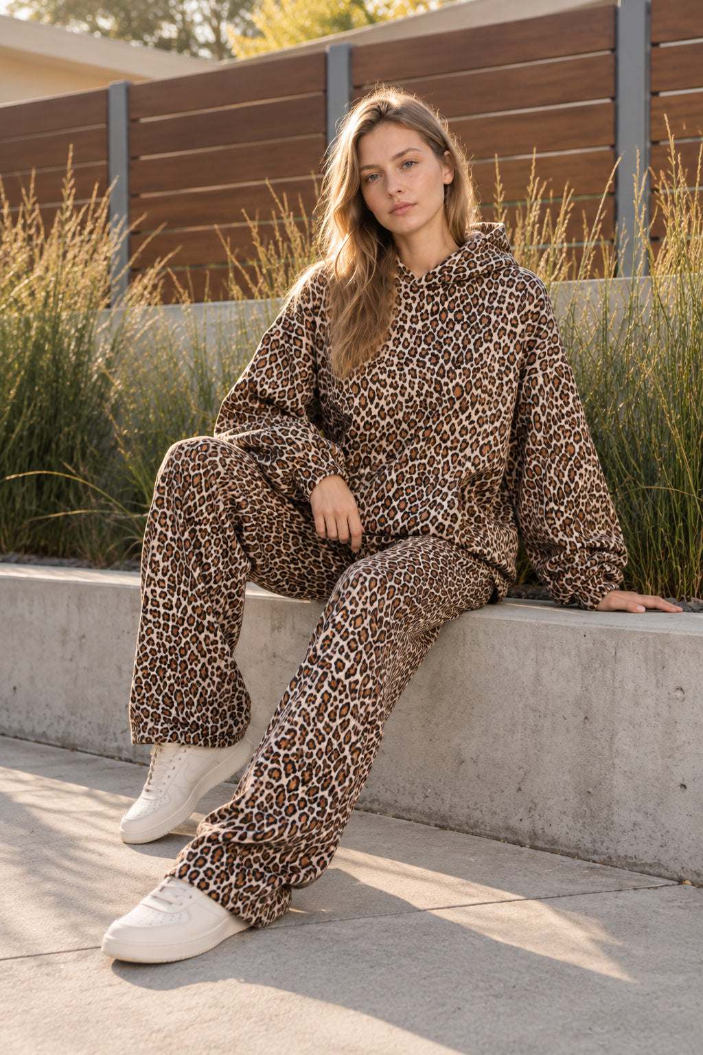 Y2K Leopard Print Hip-Hop Hoodie